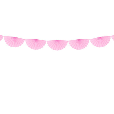 Light Pink Tissue Rosettes Garland