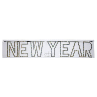 Glitter New Year Garland