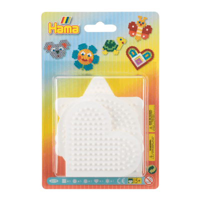 Hama Pegboard Small Round, Hexagonal, Heart and Star Midi