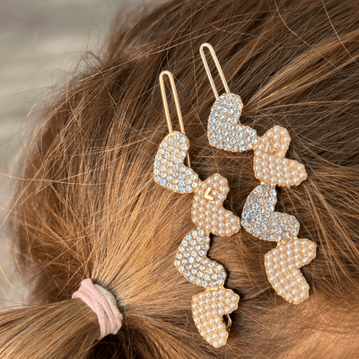 Hearts Hair Clip
