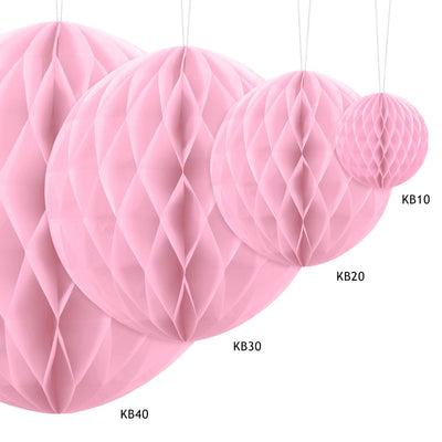 Light Pink Honeycomb Ball 10 cm