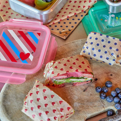 Sandwich Paper Dots & Hearts Print 50 Sheets