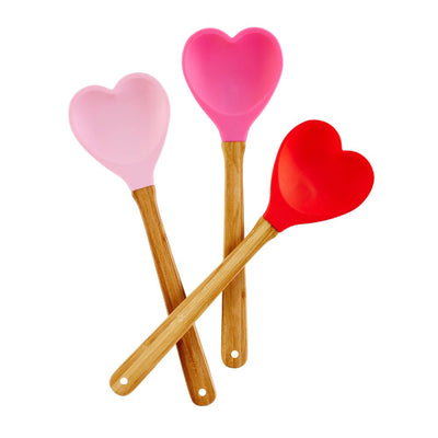 Heart Shaped Kitchen Spoon Silicone