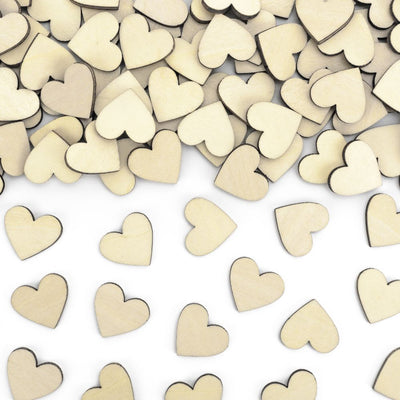 Wooden confetti Hearts