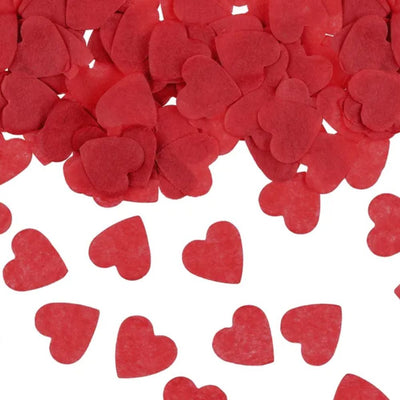 Hearts Confetti Red