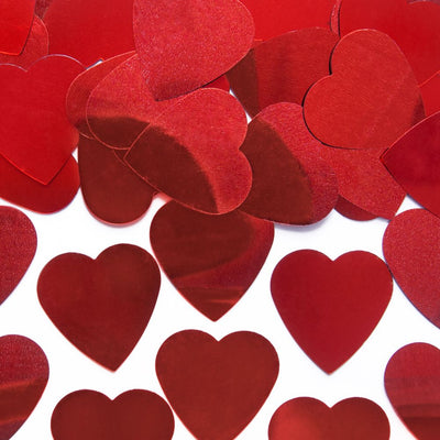 Confetti Hearts red 5 cm