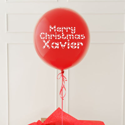 Christmas balloon with a personalised message