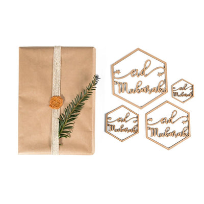 Laser Cut Eid Mubarak Wood Boards Set of 4