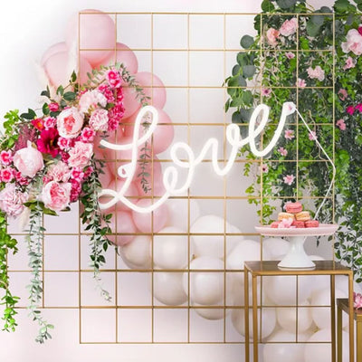 "Love" Neon LED Light White