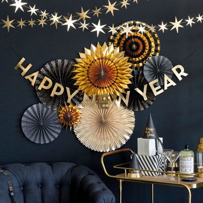 Happy New Year Word Banner