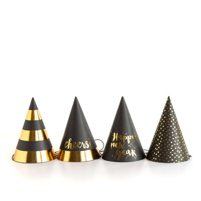 Happy New Year Party Hats Set of 8