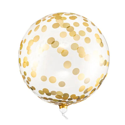 Orbz Balloon with Dots Gold