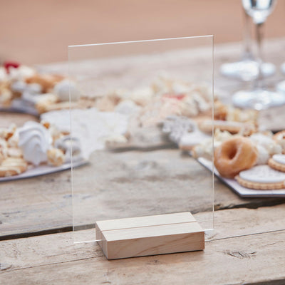 Customisable Clear Acrylic Sign