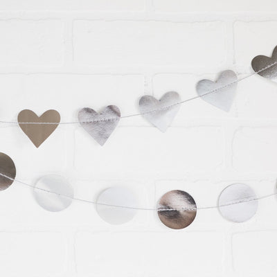 Heart Banner - Silver