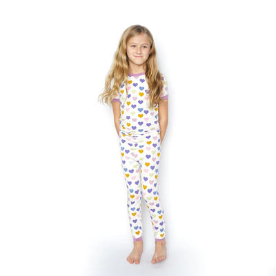 Little Love Valentines Day Viscose Bamboo Girl Pajama Set