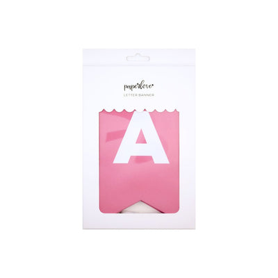 Bubble Gum Pink Letter Banner