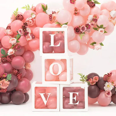 LOVE Balloon Mosaic Boxes Set