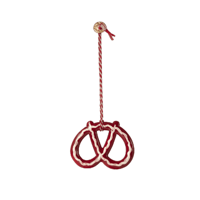 Pretzel Metal Ornament