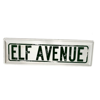 Elf Avenue Sign 51x16cm