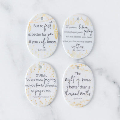 Ramadan Ceramic Ornaments Set of 4