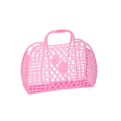 Retro basket - Small Neon Pink