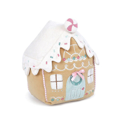 Gingerbread House Embroidery Plush Toy