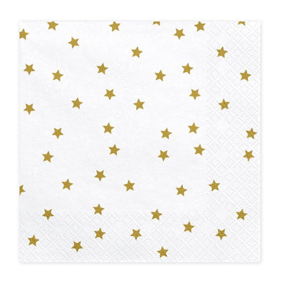 Gold Star Napkins Set of 20