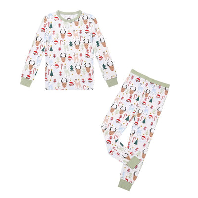 Santa & Friends Bamboo Toddler Pajama Set