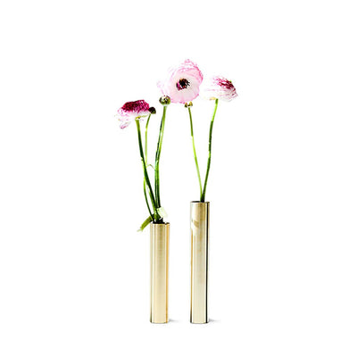 Slim Vase Brass - 14cm