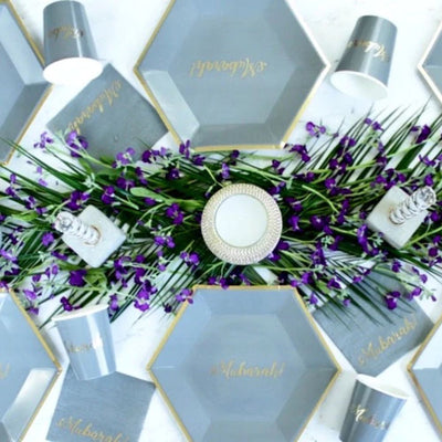 Smoky Gray Mubarak Tableware Set