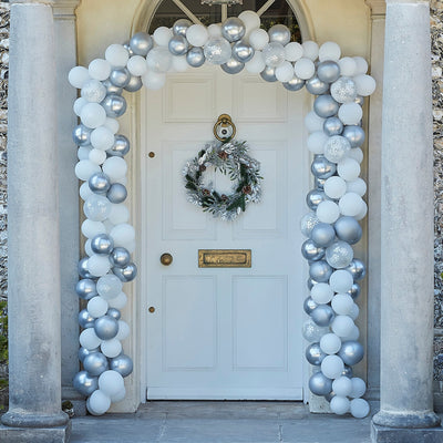 Balloon Door Arch Kit Silver