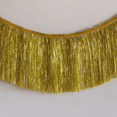 Tinsel Fringe Garland Bright Gold