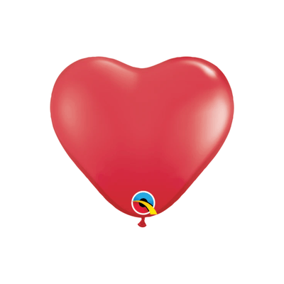 11" Red Heart Latex Balloon