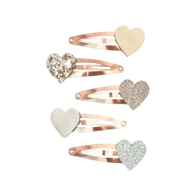 Mimi & Lula Fairytale Heart Mini Clips Set of 5