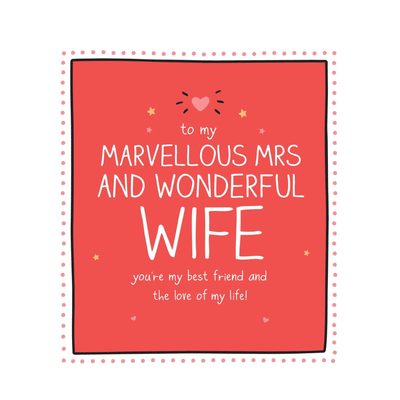 Marvellous Mrs Wonderful Wife Card