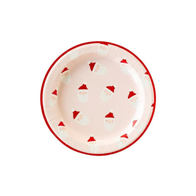 Whimsy Santa Scattered Santa Plates Set of 8