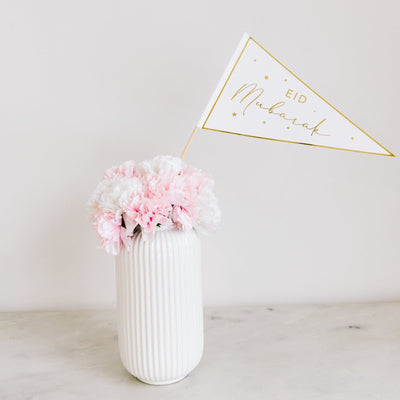 Oversized Eid Mubarak Flag Toppers Set of 2