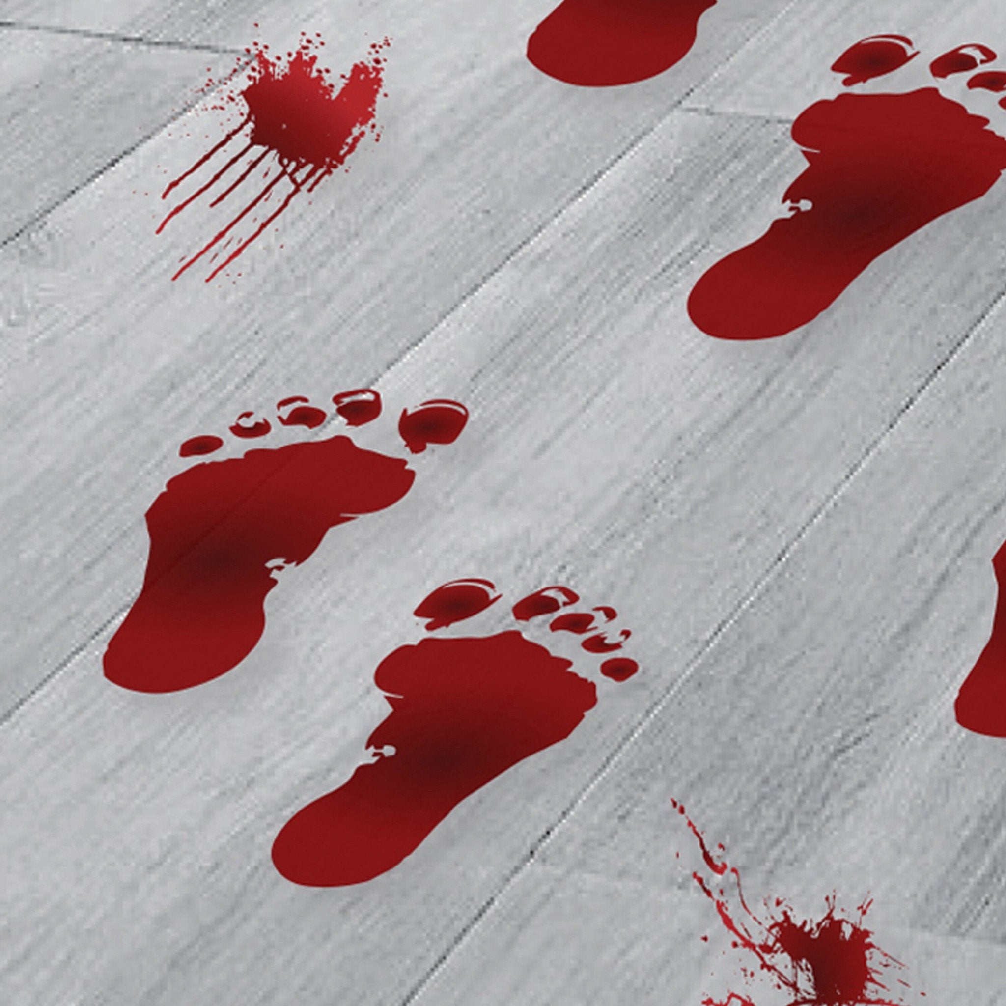 Blood Splat Sticker Red Blood Splatter & Footprint Halloween Floor Stickers – Boxfetti.ae
