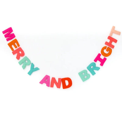 Merry & Bright Felt Garland