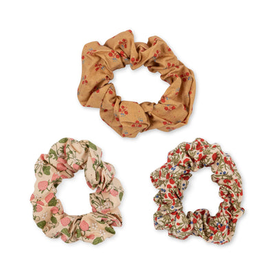 Scrunchies Strawberry/Rouge/Carnations Set of 3