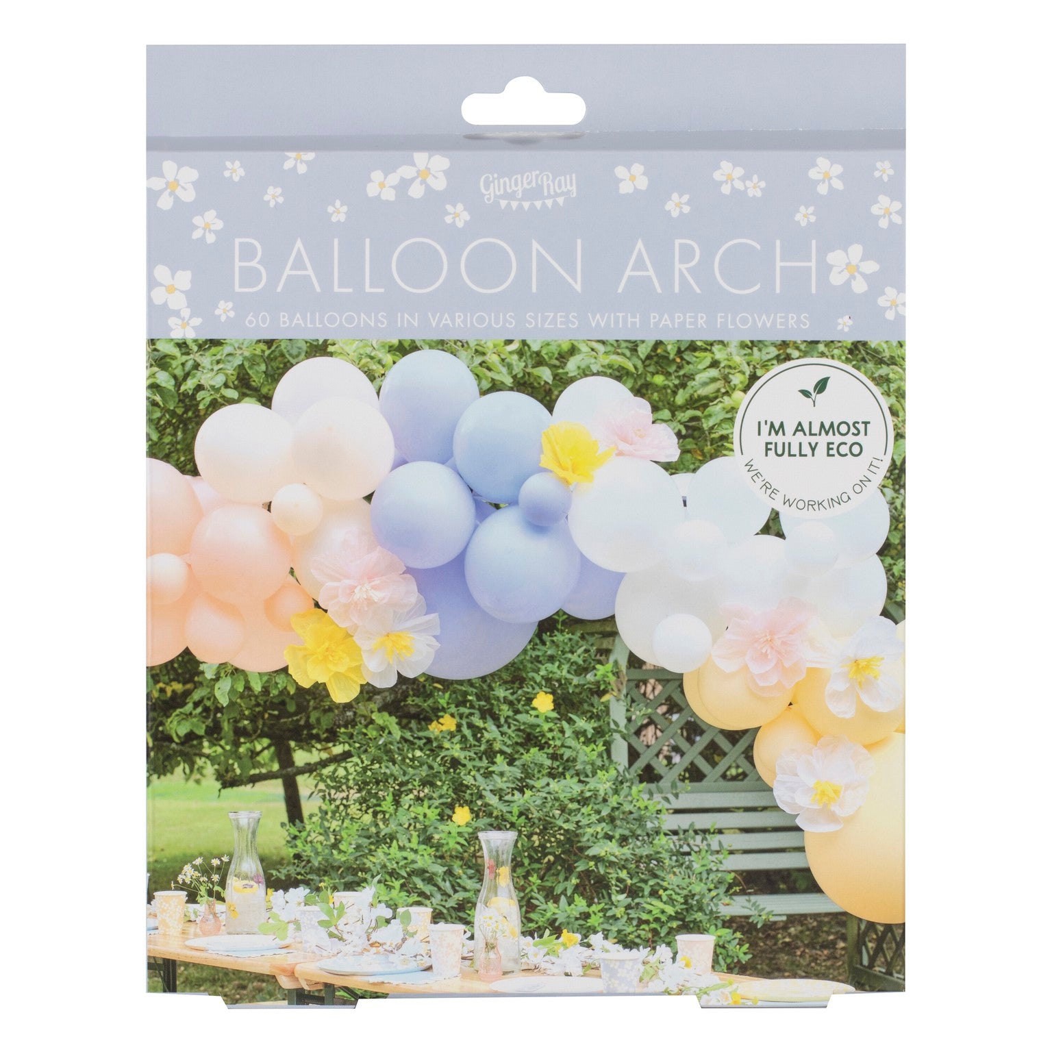 Pastel Daisy Balloon Garland